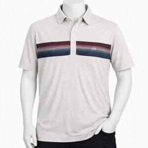 TravisMathew Golf Polo Shirt Mens Large Pima Cotton Blend Casual Athletic preppy